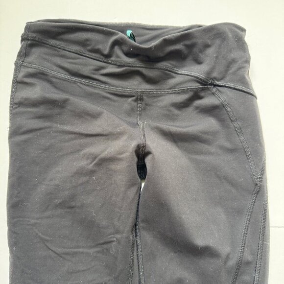 Ivivva Rhythmic Tights Pique Black Reflective Leggings Pants Full Length 10 - Picture 3 of 16